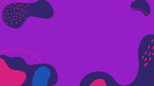 Video frame color pink background with butterflies