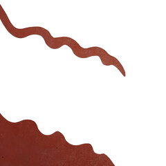Fototapeta premium Brown wavy abstract line design