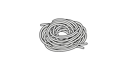 Fototapeta premium Coiled metal wire bundle closeup.
