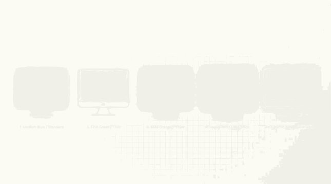 Digital evolution: Row of screens from old CRT to modern flat panel displays
