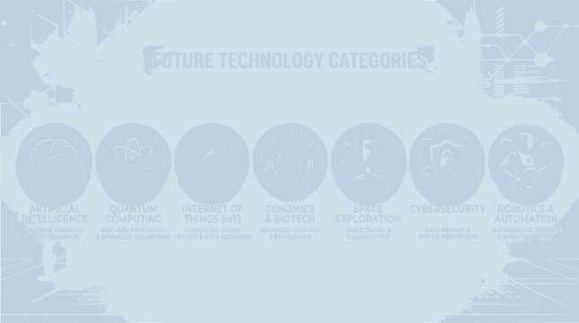 Future Technology Categories: AI, Quantum, Internet, Robotics, Space, Biotech, Automation