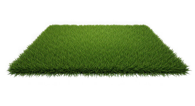 Lush green artificial turf grass texture with uniform pattern