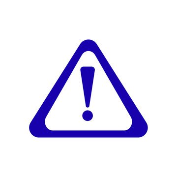 Warning sign exclamation mark icon isolated on transparent background