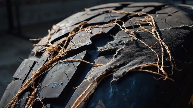 Tire Peel-Off in Extreme Slow Motion