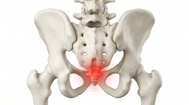 3D Anatomy Illustration Human Pelvis and Sacrum Pain Anatomy Illustration