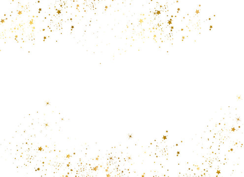 Gold stroke. Gold spray, brush watercolor, abstract grunge background. Watercolor gold. Golden foil pieces flake. Old gold texture with gold paper particles and gold flakes that shimmer. 