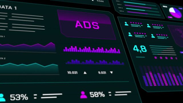 Visual representation of advertising ROI and campaign success metrics for digital marketing agencies.