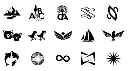 Fototapeta premium Collection of Diverse Vector Icons and Symbols
