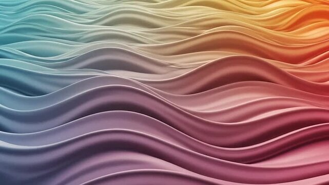 Vibrant wavy abstract background with rainbow colors.