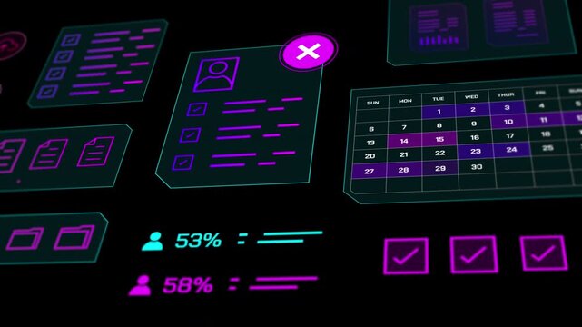 Professional UI panel visualizing project milestones, workflow stages, and task documentation.