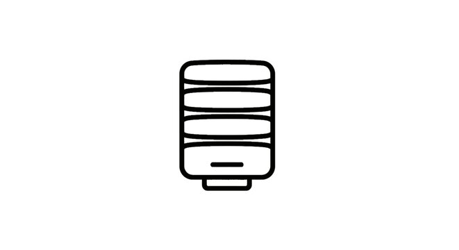 Abstract server rack infrastructure in halftone dot design