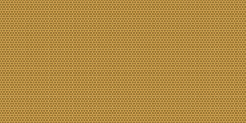 Fototapeta premium Textura de panal con pequeños hexágonos geométricos en color marrón dorado