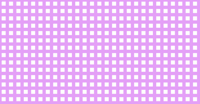 Patr&oacute;n geom&eacute;trico repetitivo de cuadr&iacute;cula de cuadrados blancos sobre fondo lila