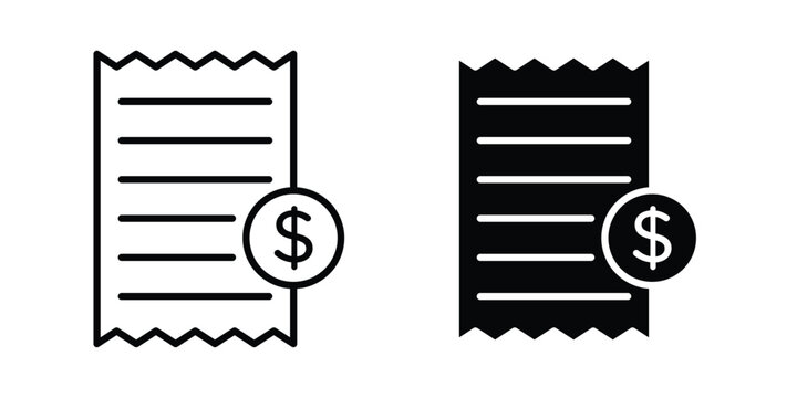 Billing icon for Graphic Design Projects. EPS10