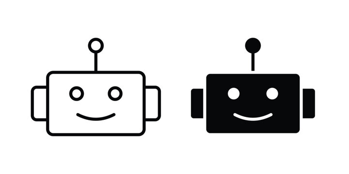Bot icon for Graphic Design Projects. EPS10