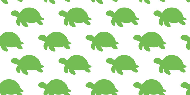 seamless turtle stencil pattern vector background