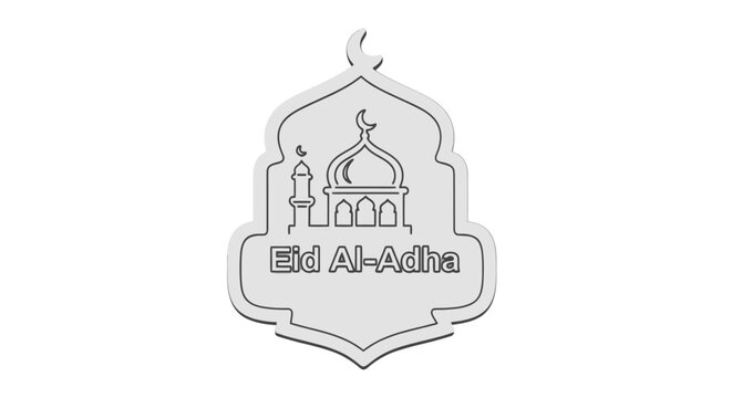 Islamic mosque architecture border in halftone dot style
