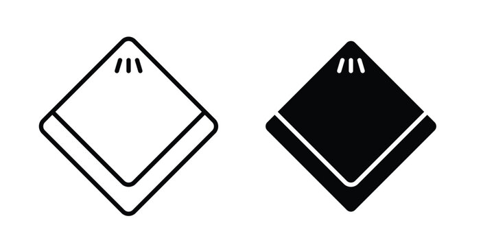 Handkerchief icon for Graphic Design Projects. EPS10
