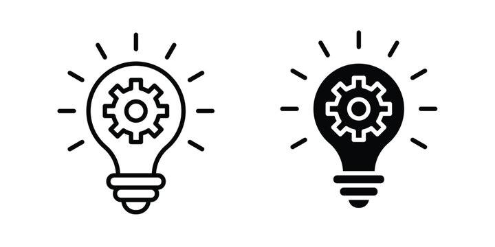 Innovation icon for Graphic Design Projects. EPS10