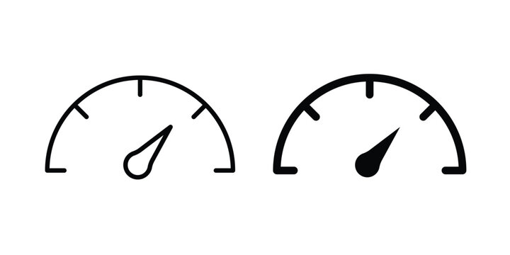 Speedometer icon for Graphic Design Projects. EPS10
