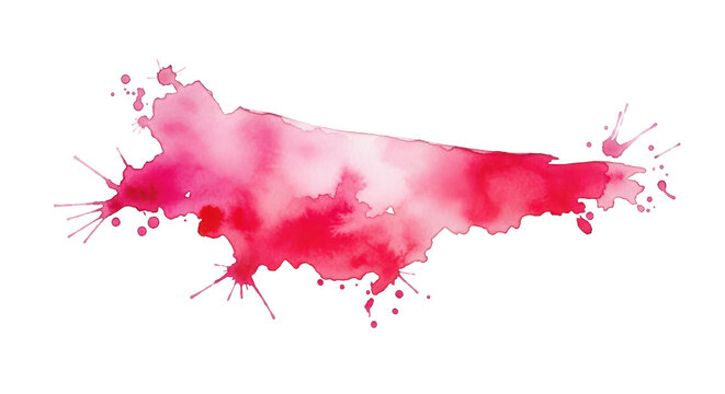 Vibrant pink explosion over urban skyline isolated on a transparent background