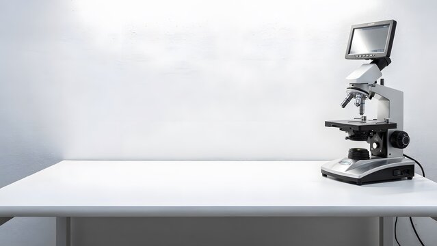 Microscope Laboratory Desk Minimalist