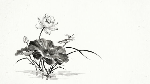 flower, floral, design, nature, 한국, 수묵담채화, 채색화, 김홍도, 안윤복, 전통화, 한국화