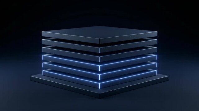 Quantum Layer Stack of Dark Metallic Platforms in Minimal Concept
