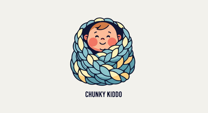 Colorful halftone background with peeking character faces