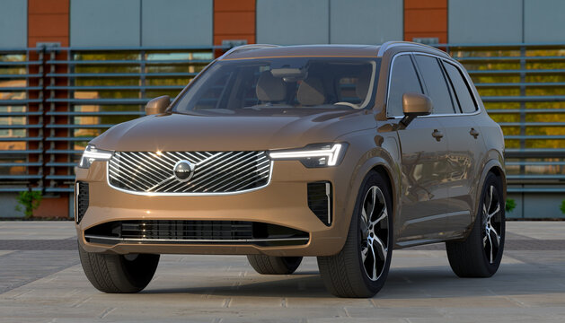  Volvo XC90 has been on the market for nearly 10 years. It has just undergone a facelift-Illustrative editorial	