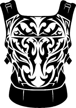 Tactical Vest with Tribal Pattern Design