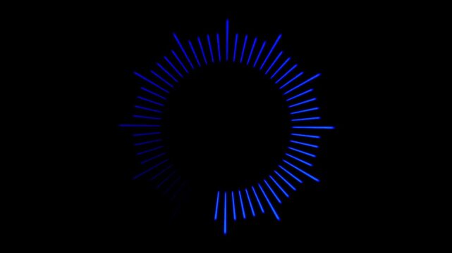 Color wheel loading spokes shift hues around a circle on a black background.