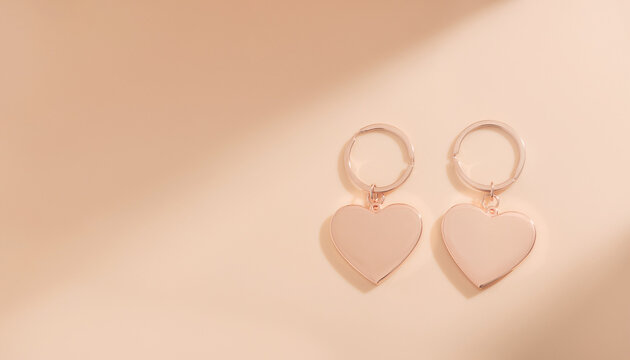 International Friendship Day celebratory gift featuring delicate matching heart-shaped jewelry charms on a soft minimalist background