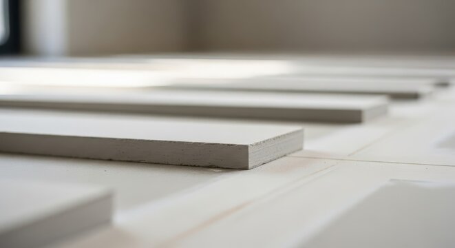 Close up macro photography of an unfinished, smooth grey material surface with subtle textures and soft lighting.