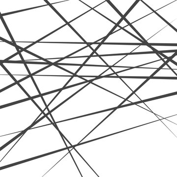 Abstract chaos lines background. Random stiped pattern. Minimal edge effect vector bg
