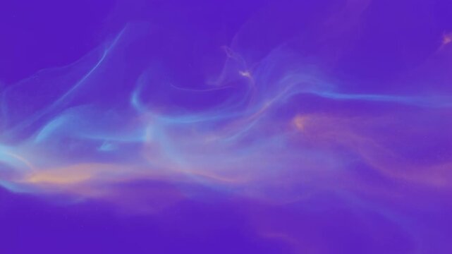 Soft Pastel Clouds Drift Through Night Sky. Enchanting Violet Mist Moves Smoothly Across Luminous Backdrop
