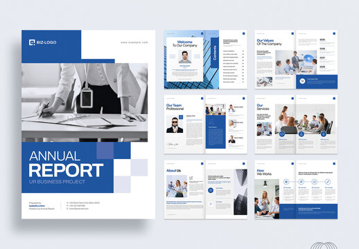 Business Annual Report Brochure Template