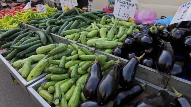 vegetables at the market