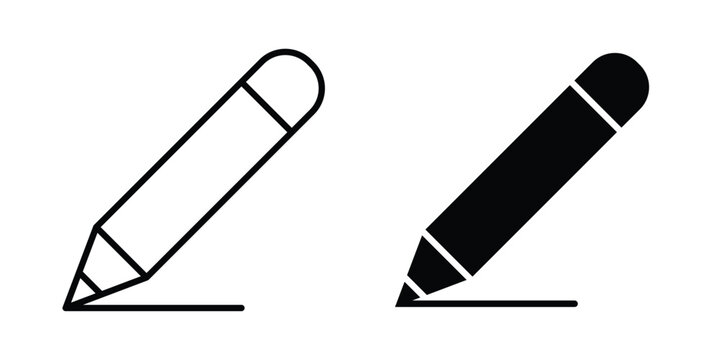 Edit text icon. Linear icon collection. flat black icons