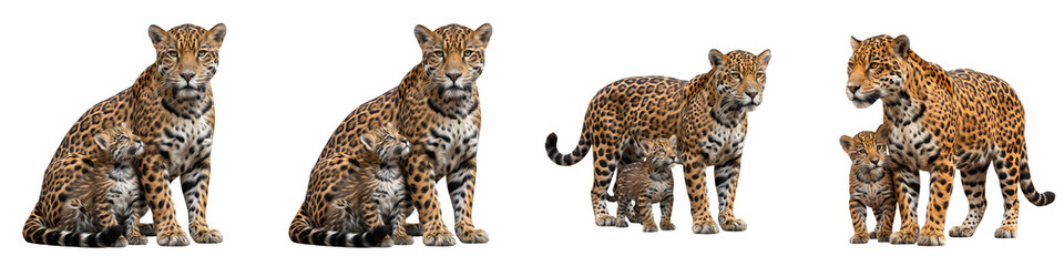Jaguar Mother and Cubs: Wild Big Cat Parental Care and Family Dynamics in Nature Photography, Exploring Jaguar Behavior, Conservation, and Life Stages in the Wild © Dynamic Shoots