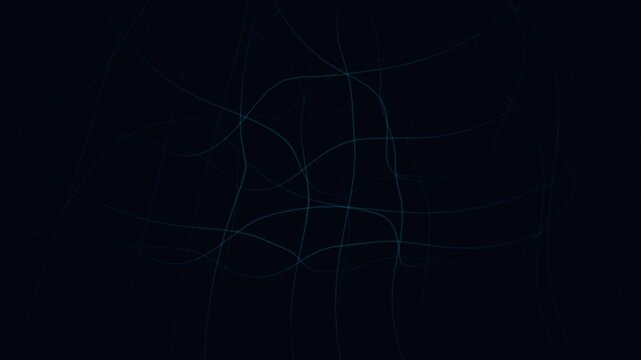 Abstract warp field on clean white background - seamless 4K loop. 3D grid deformed by physics forces with depth fog. Science and physics visualization.