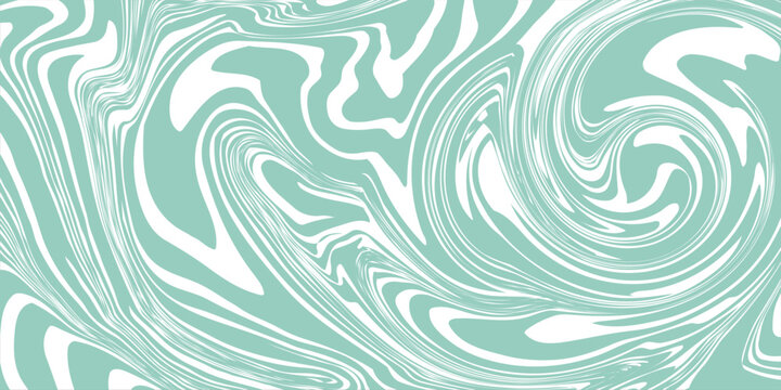 Groovy hippie 70s backgrounds. Waves, swirl, twirl pattern. Twisted and distorted vector texture in trendy retro psychedelic style. Y2k aesthetic.