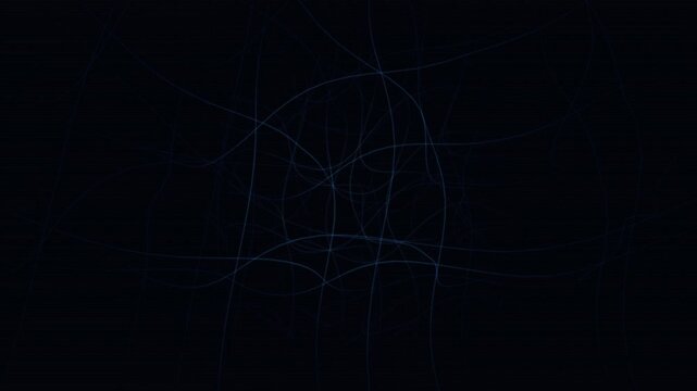 Abstract warp field on clean white background - seamless 4K loop. 3D grid deformed by physics forces with depth fog. Science and physics visualization.