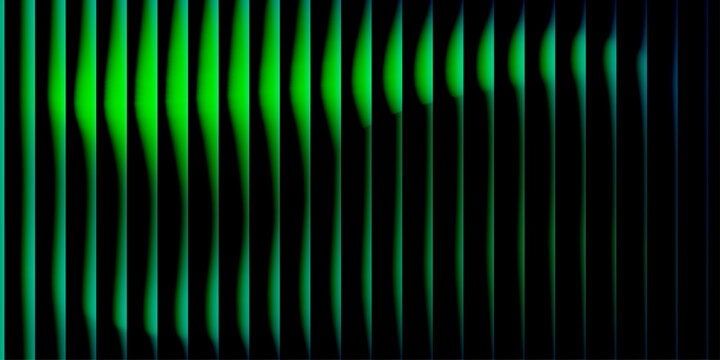 Abstract vertical lines with green and black gradient, a vibrant and modern graphic background