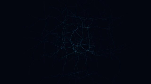 Abstract warp field on clean white background - seamless 4K loop. 3D grid deformed by physics forces with depth fog. Science and physics visualization.