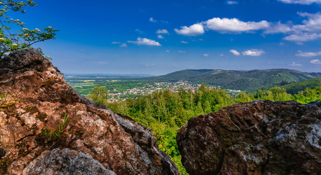 Blick auf Bad Harzburg vom Elfenstein