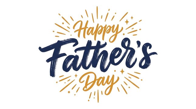 Happy father day typography design celebration greeting for dad parent's day and family appreciation