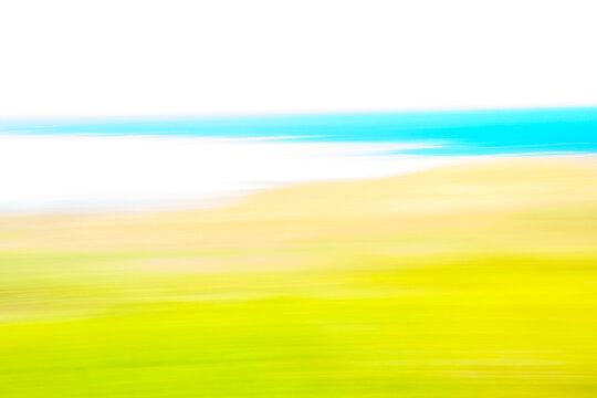 White top portion copy-space above minimalist green and blue tones lower background blur with white top portion copy-space