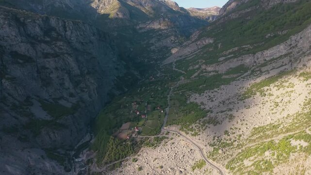 Incredible mountains in the village of Selc&euml; in the North of Albania