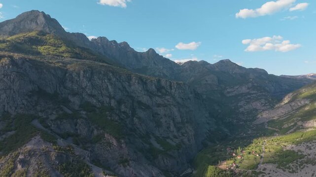 Incredible mountains in the village of Selc&euml; in the North of Albania